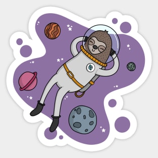 Cosmic Space Sloth Sticker